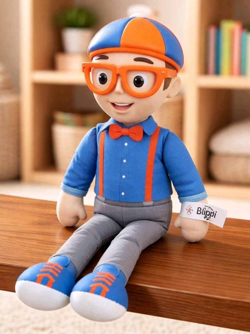 My Buddy Blippi 16" Talking Plush Doll - Squeeze for Classic Catchphrases!